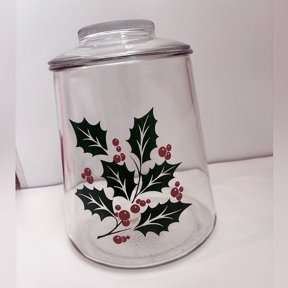 Vintage Bartlett Collins Holly and Berry Cookie Jar